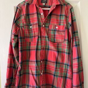 J. Crew Vibrant Plaid Shirt